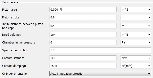 Параметры блока-цилиндра Параметры блока-цилиндра