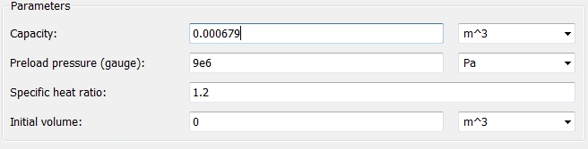 Параметры газового аккумулятора Параметры газового аккумулятора